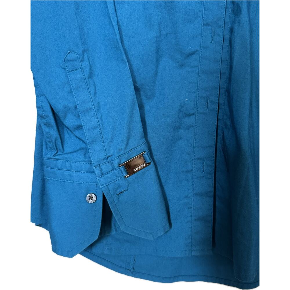 Women's Express dress shirt - teal - Size XL - Picture 3 of 5